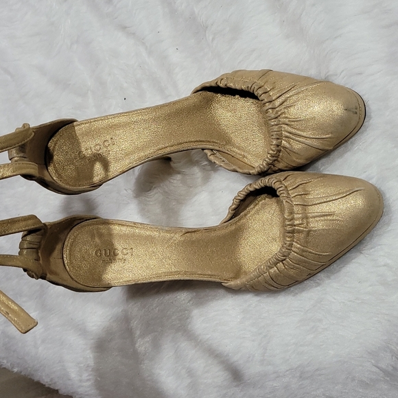 ♥️Auth GUCCI sandals Sexy Elegant block shoe sz 36.5 C ♥️ - Picture 8 of 16